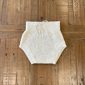 Lettie lovie oatmeal confetti knit shorties